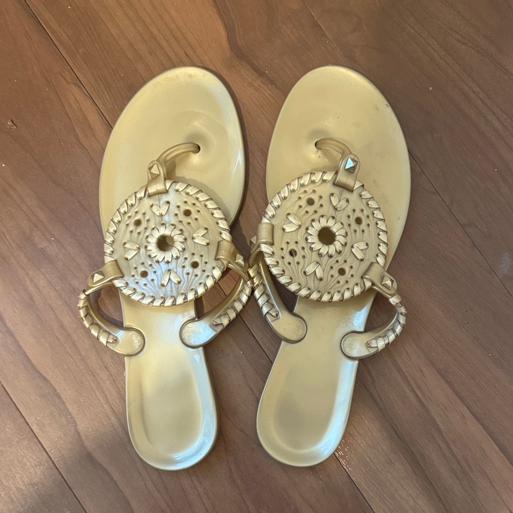 Jack Rogers Gold Women's Sandals